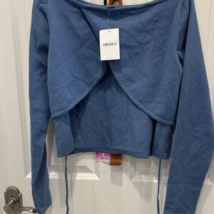 Forever 21 Blue Long Sleeve Top